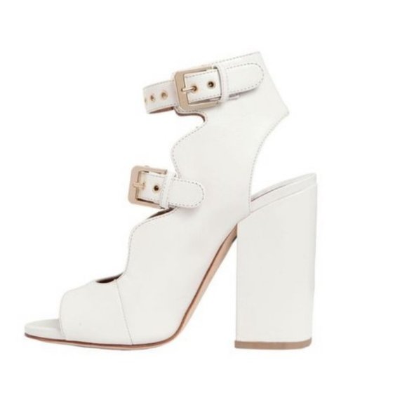LAURENCE DACADE NELEN EDEN BEADED IVORY WHITE SANDALS - Picture 6 of 16